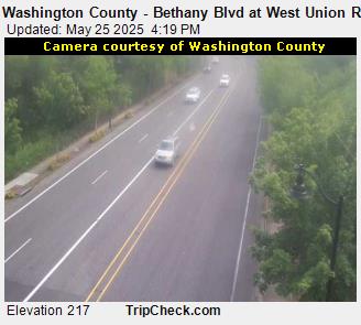 Traffic Cam Washington County - Bethany Blvd at West Union Rd